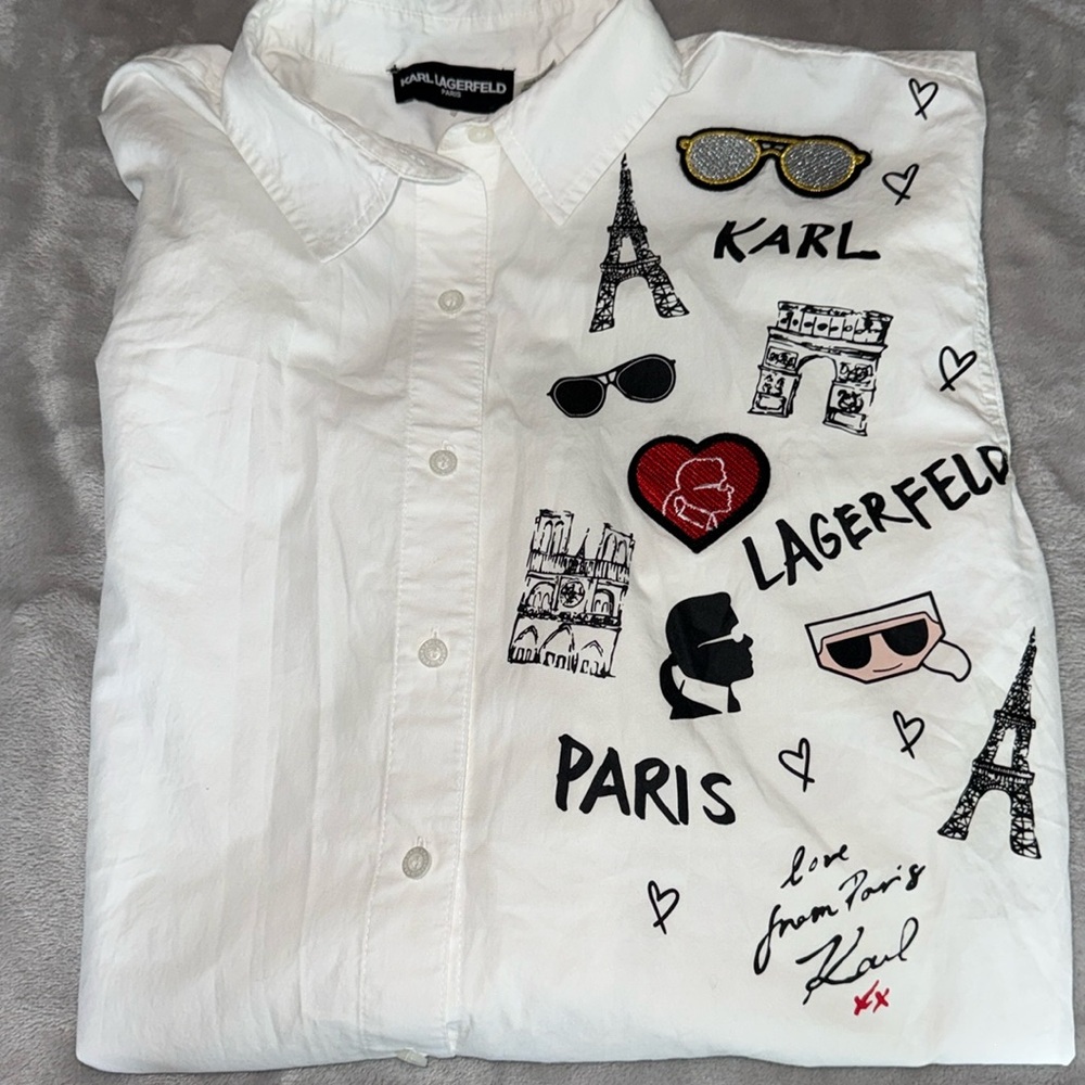 Karl Lagerfeld Signature Button Down